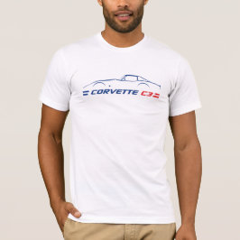 C3 Corvette - Camisa T de dois lados