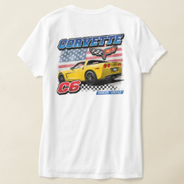 C6 Corvette - Camiseta T-Shirt de duas faces