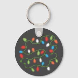 C7 Luzes de Natal Chaveiro (Cinzas Escuras e Múlti