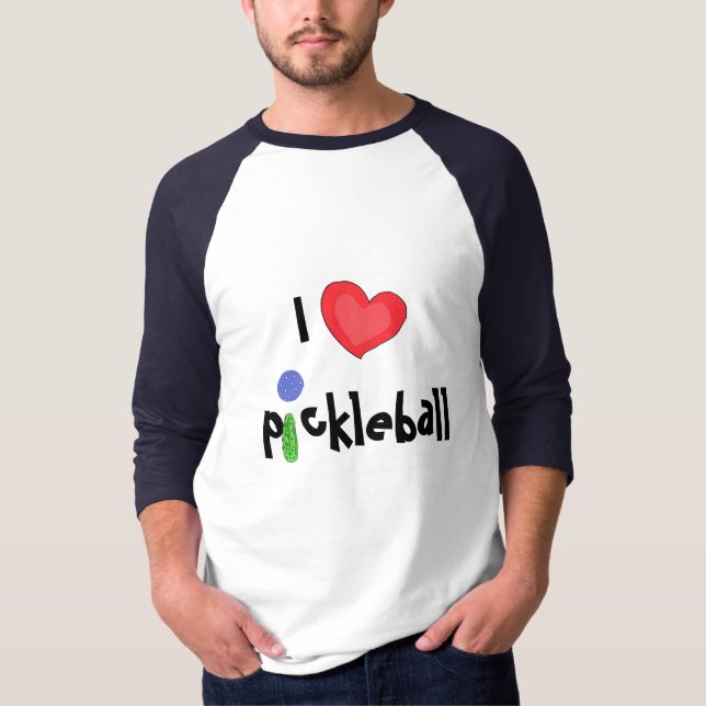 C.A. eu amo a camisa do pickleball (Frente)