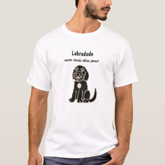 C.A. t-shirt engraçado de Labradoodle