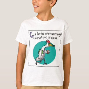 C é para a camiseta Chai Kids