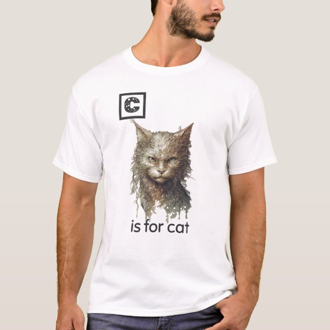 C é para Cat T-Shirt (Frente)