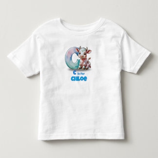 C é para Chloe – Camiseta Personalizada para Crian