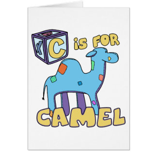C é para o cartão do camelo