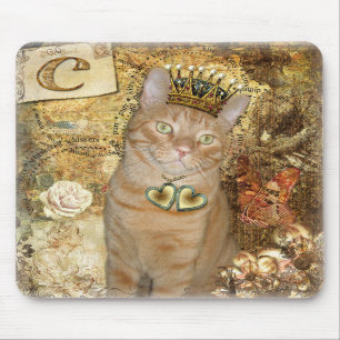 C é para o gato - gato de gato malhado Mousepad