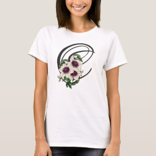 C inicial, Vintage Clematis T-Shirt
