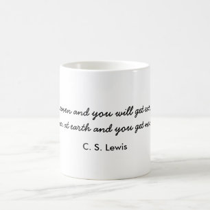 C.S. Lewis, "visa o céu…" Caneca de café