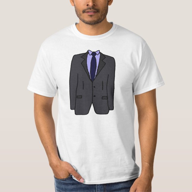 CA casaco e t-shirt do laço (Frente)