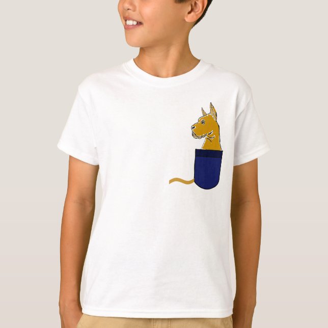 CA - Grande Dane em uma Camisa de Bolso (Frente)