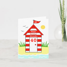 Cabana de Praia Cartão de 40 anos