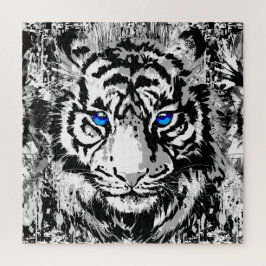 Cabeça Branca de Tigre - Quebra-cabeça Tigre Portr
