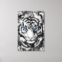 Cabeça Branca Siberiana - Canvas Azul Tigre