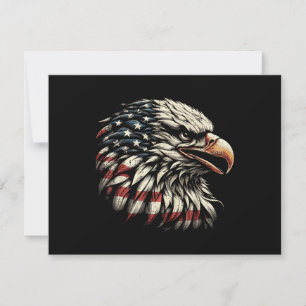 Cabeça de Águia Americana Bandeira dos EUA Patriót