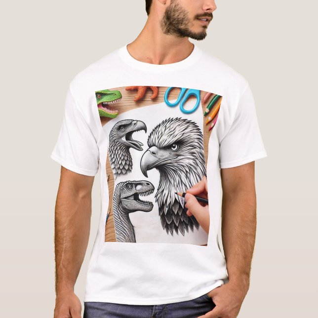Cabeça de Águia e Camisa do Dinossauro (Frente)