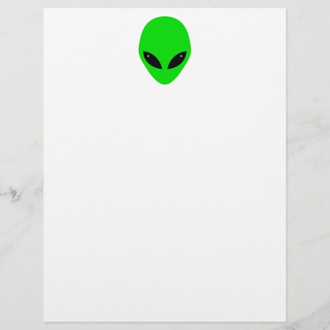 Cabeça de Alienígena Verde (Frente)