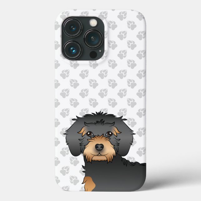 Cabeça de Cachorro Mini Goldendoodle Preto e Doura (Verso)