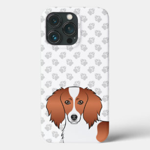 Cabeça de Cão-de-Cartoon de Cabelo Longo Vermelho