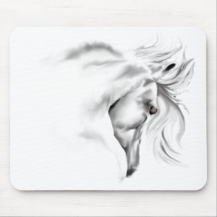 Cabeça de cavalo Mousepad de Whte