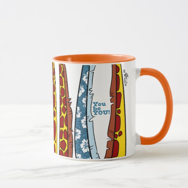 CABEÇA DE GIRAFAS por Jeff Willis Arte Caneca (Direita)