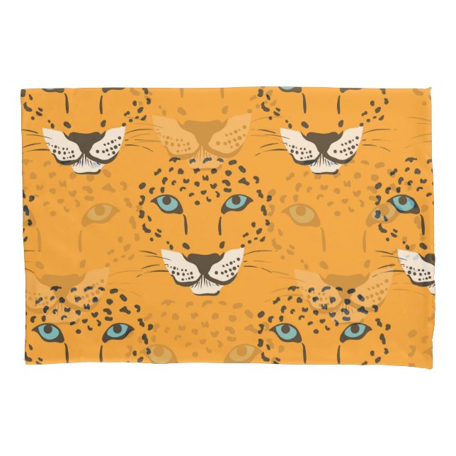 Cabeça de leopardo laranja, padrão perfeito. (Frente)