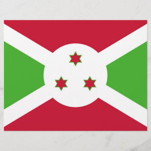 Cabeça de letra com bandeira do Burundi
