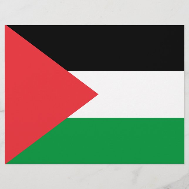 Cabeça-de-orla com Bandeira da Palestina (Frente)
