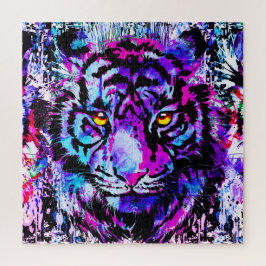 Cabeça de Tigre Roxa - Quebra-cabeça de Tigre - Re