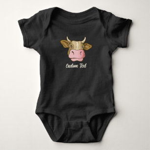 Cabeça de Vaca T-Shirt Bebê Roupa