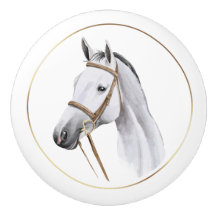 Cabeça Equina de Cinza Vintage Cavalo Equestre