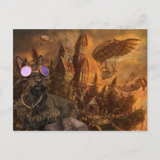 Cabeça no cartão das nuvens (Frente)