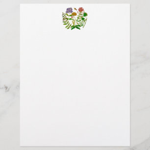 Cabeçalho com design botânico da ilustração
