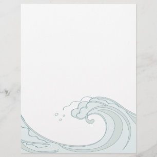 Cabeçalho da onda de oceano