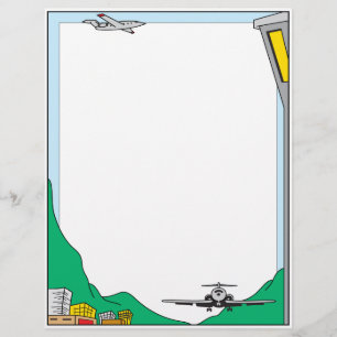 Cabeçalho da viagem aérea