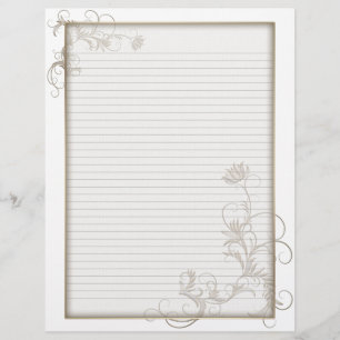 Cabeçalho de Linha Opcional Floral de Latão Quadro