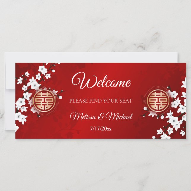 Cabeçalho do Gráfico de Casamento Chinês (Frente)