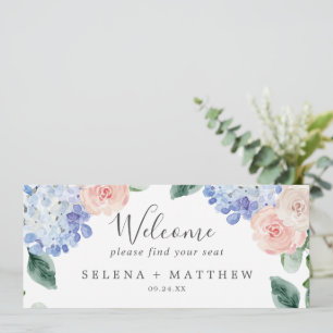 Cabeçalho do Gráfico Sentado Elegante Hydrangea