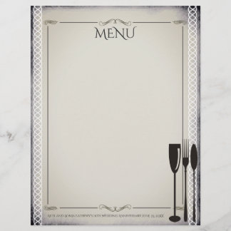 Cabeçalho do menu comida e janto de vinho