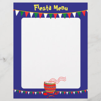 Cabeçalho do menu de comida mexicano de cor person
