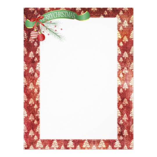 Cabeçalho do Natal Papel Timbrado  Zazzle