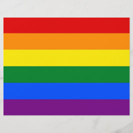 Cabeçalho Letreiro com Sinalizador LGBT Arco-Íris