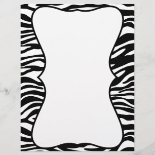 Cabeçalho personalizado da zebra impressão preto