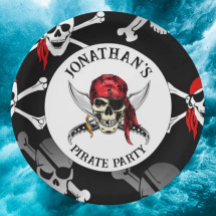 CABEÇAS DE PIRATA Festa de Prato de Papel