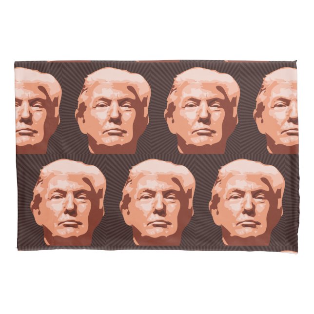 CABEÇAS DE TRUMP CASOS DE PILLOWCASES ENGRAÇADOS (Frente)