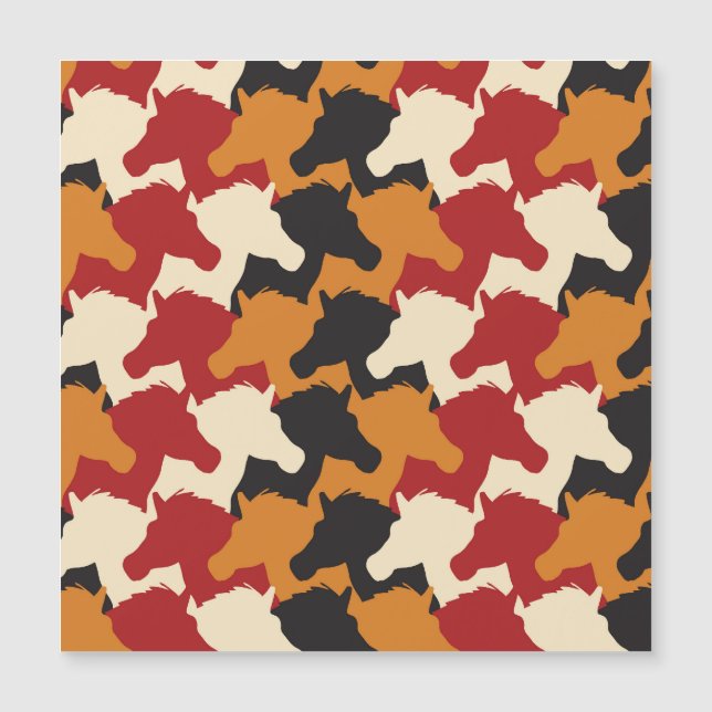 Cabeças de unicórnio de camuflagem, padrão repetit (Frente)