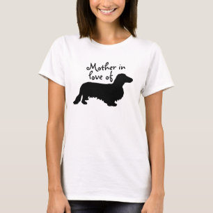 Cabelo Comprido Dachshund - Silhouette 1 T-Shirt