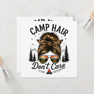 Cabelo de Acampamento Não Liga Coque Desarrumado E