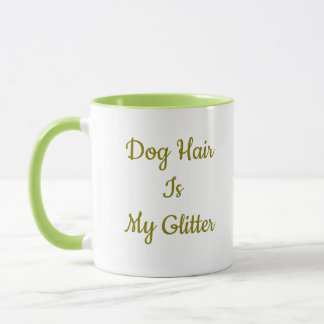Cabelo de Cachorro é Meu Purpurina - Caneca de Caf