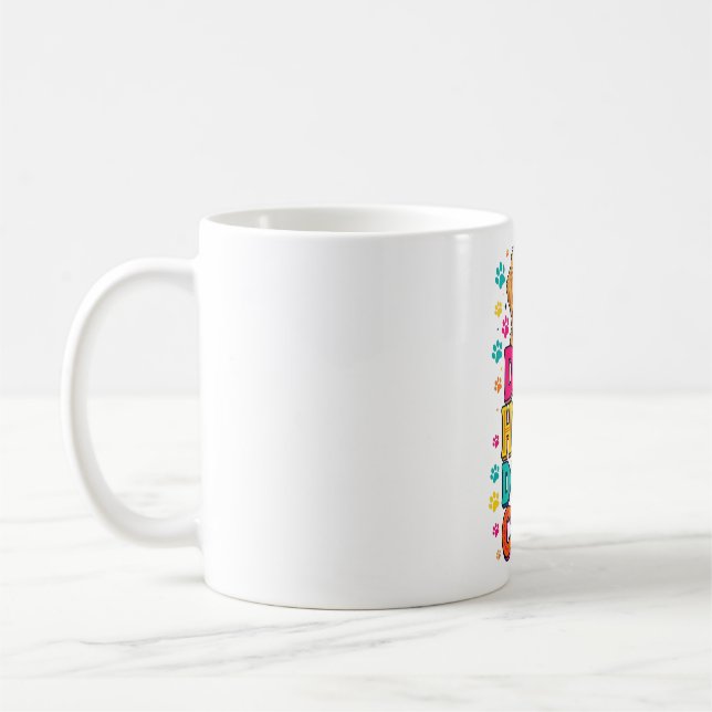 Cabelo de Cachorro Não Me Importa Caneca de Café D (Esquerda)