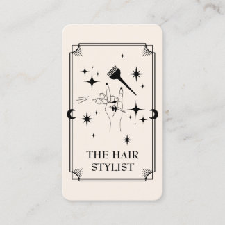 Cabelo de Placa Tarot Stylist Celestial Cartão de